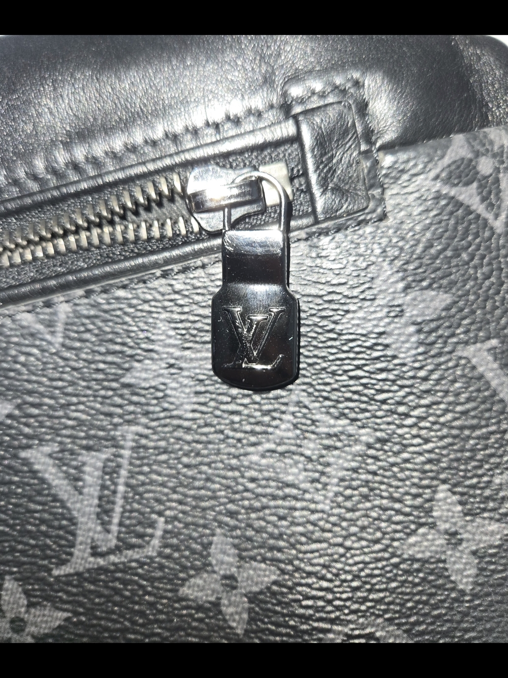 Louis Vuitton Black Monogram Canvas Men’s Sling Bag - Picture 5 of 9